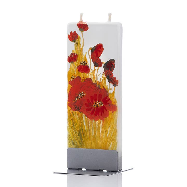 Flatyz Candles - Wholesale Novelty Candle - Flat Handmade Candle - Poppy blossom
