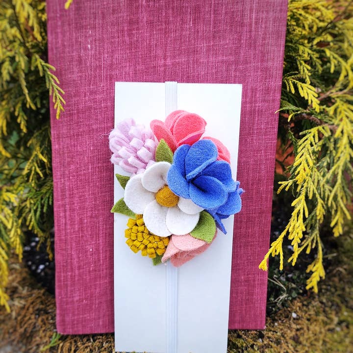 Madymae Felt Florals - Wholesale Bladwijzer - Vilten boekenlegger - Wildflower2