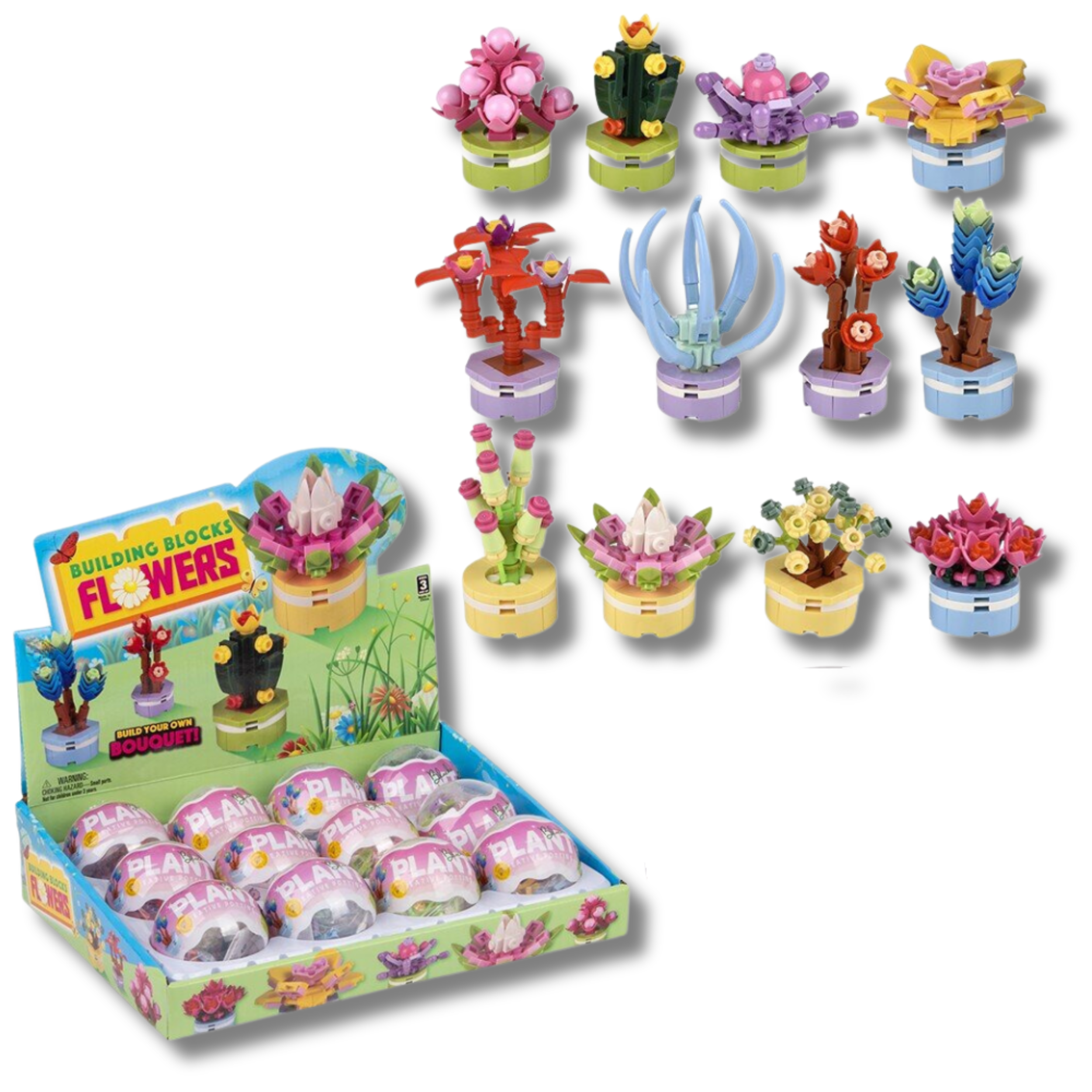 Pagdee Kids Juniors - Vendita all'ingrosso Set di costruzioni - Bambini - Set di Fiori Costruibili per le Vacanze per il Gioco Creativo dei Bambini0