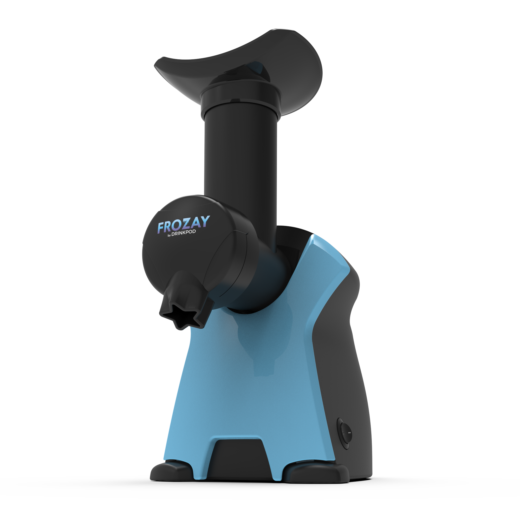 DRINKPOD LLC - Wholesale Kitchen Appliance - Frozay Dessert Maker 2.8 qt. Color Blue, Vegan Ice Cream & Frozen Yogurt Maker Soft Serve Desserts With Recipes (Black/Blue)9