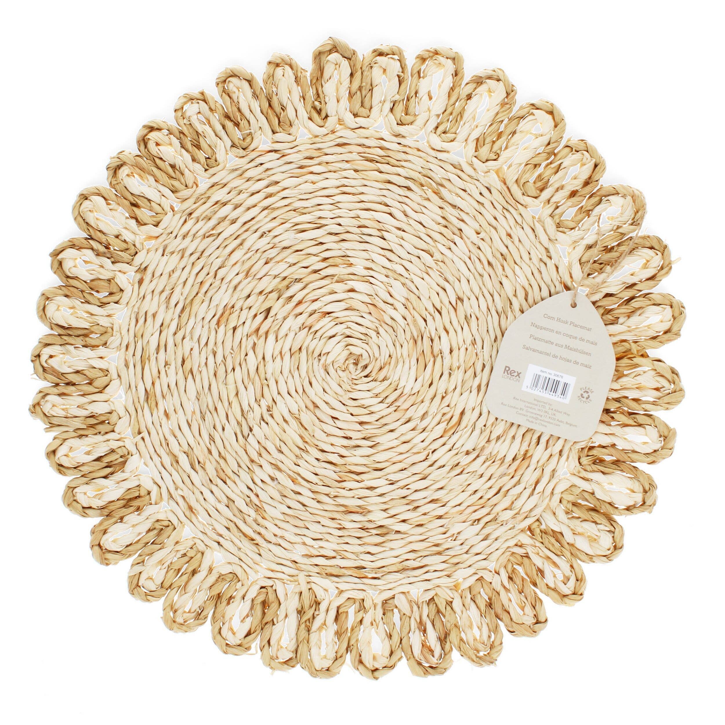 Rex B2B - UK - Vente Sets de table - Set de table en feuilles de maïs - Naturel2