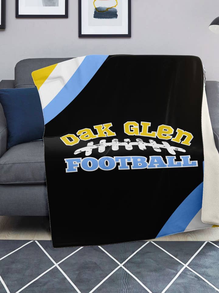 Coperta in microfibra personalizzata con squadra di calcio per la vendita all'ingrosso da parte di Allsportz Sports Store