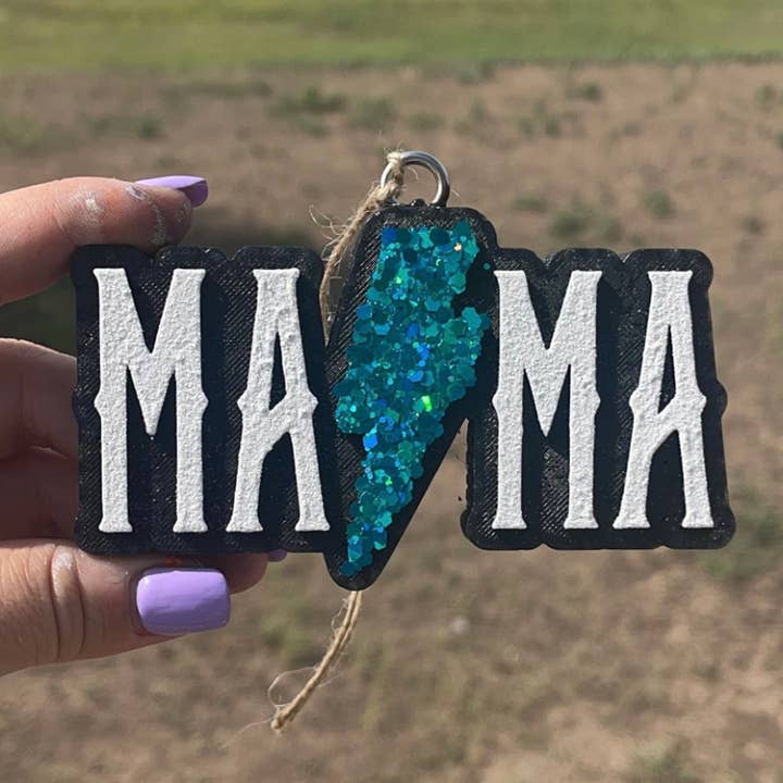 Mama with Lightning Bolt Car Freshie for wholesale by Simply Made Mama Co