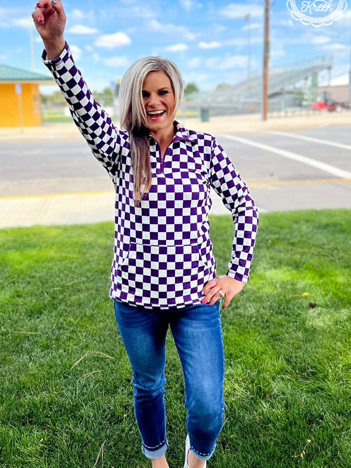 Sterling Kreek - Wholesale Sweatshirt - Women's - Pep Rally Pullover - Purple2