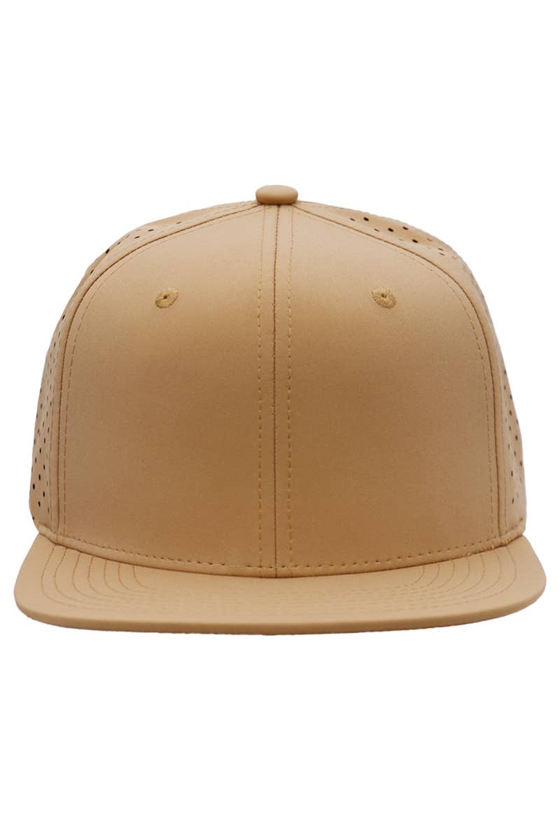 Cap Zone - Wholesale Flat Brim Cap - Unisex - Six Panel Flat Bill Perforated Snapback7