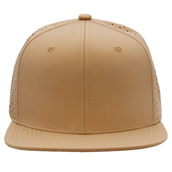 Cap Zone - Wholesale Flat Brim Cap - Unisex - Six Panel Flat Bill Perforated Snapback7