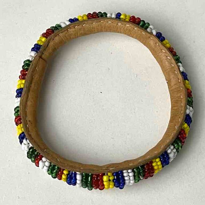 The Niger Bend - Vendita all'ingrosso Bracciale con perline - Bracciali in pelle con perline Yoruba