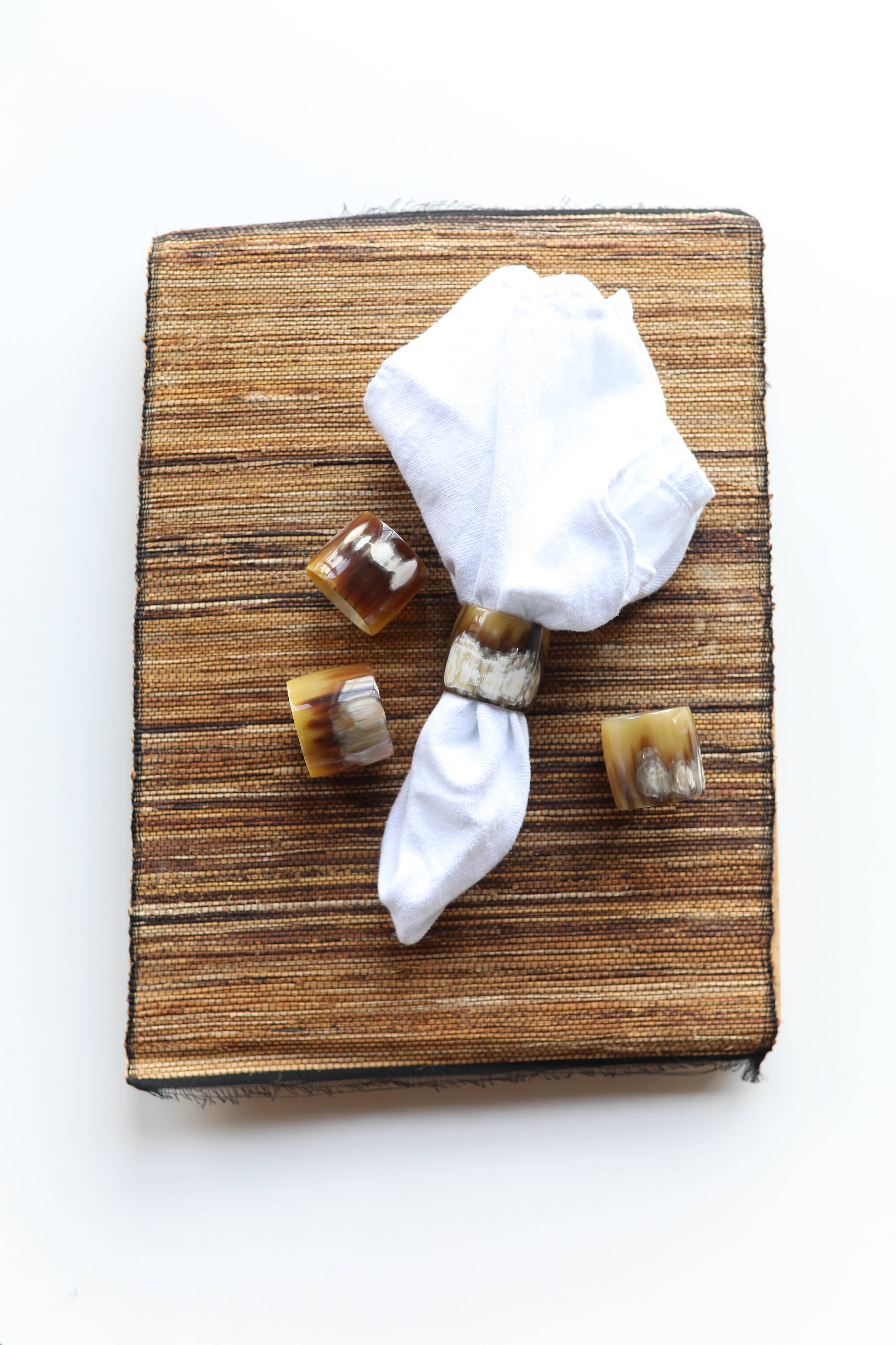 Ornaments 4 Orphans - Wholesale Napkin Ring - Cow Horn Napkin Rings2