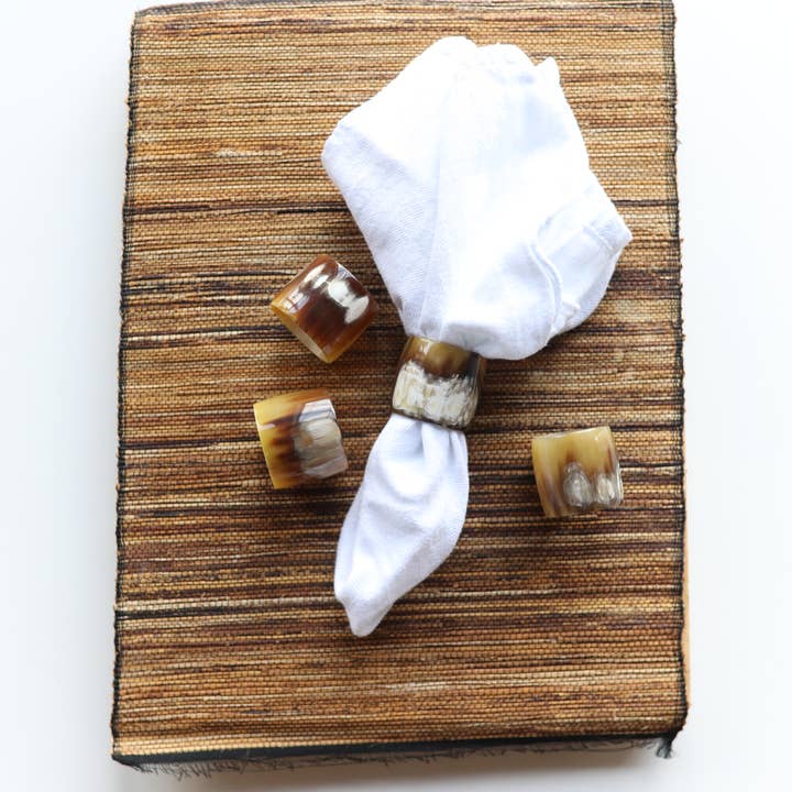 Ornaments 4 Orphans - Wholesale Napkin Ring - Cow Horn Napkin Rings2