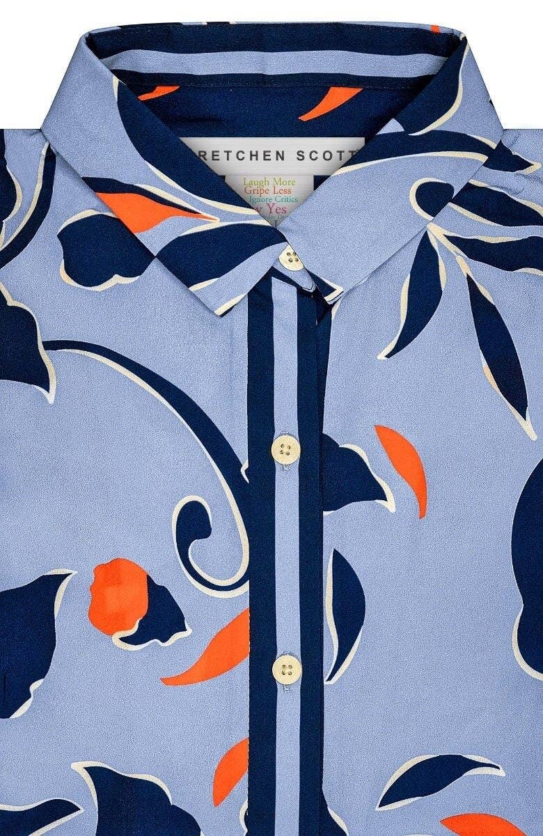 Gretchen Scott LLC - Venta al por mayor Camisa con botones - Mujer - Camisa de Novio - Floración Completa17