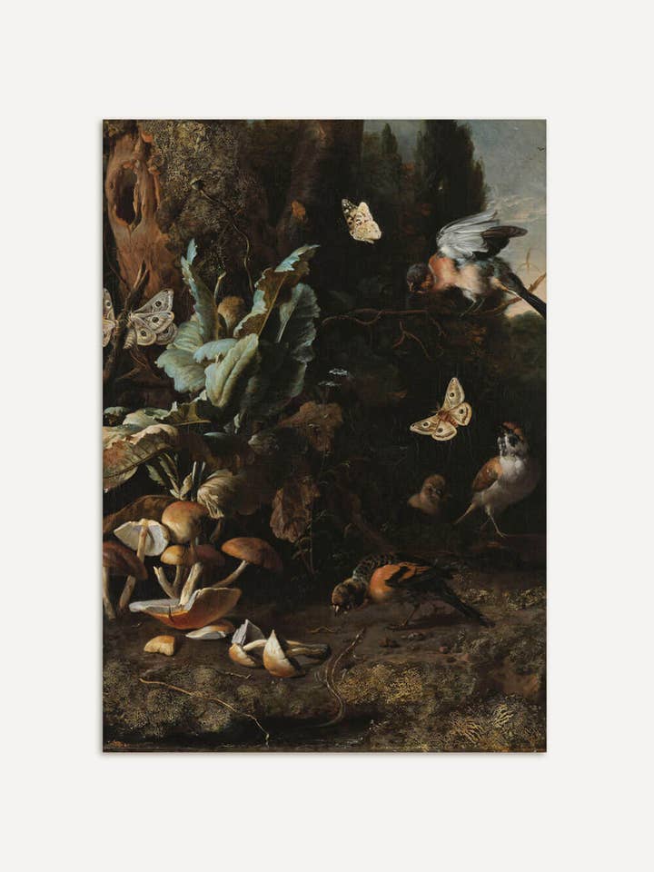 Animals & Plants – Baroque Still Life Art Print for wholesale by Modern Antique Prints