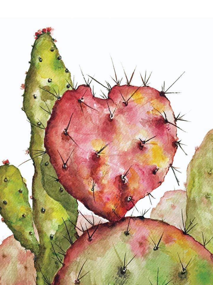 Postcard - Autumn Crush - Prickly Pear Heart for wholesale by Joshua by Oak