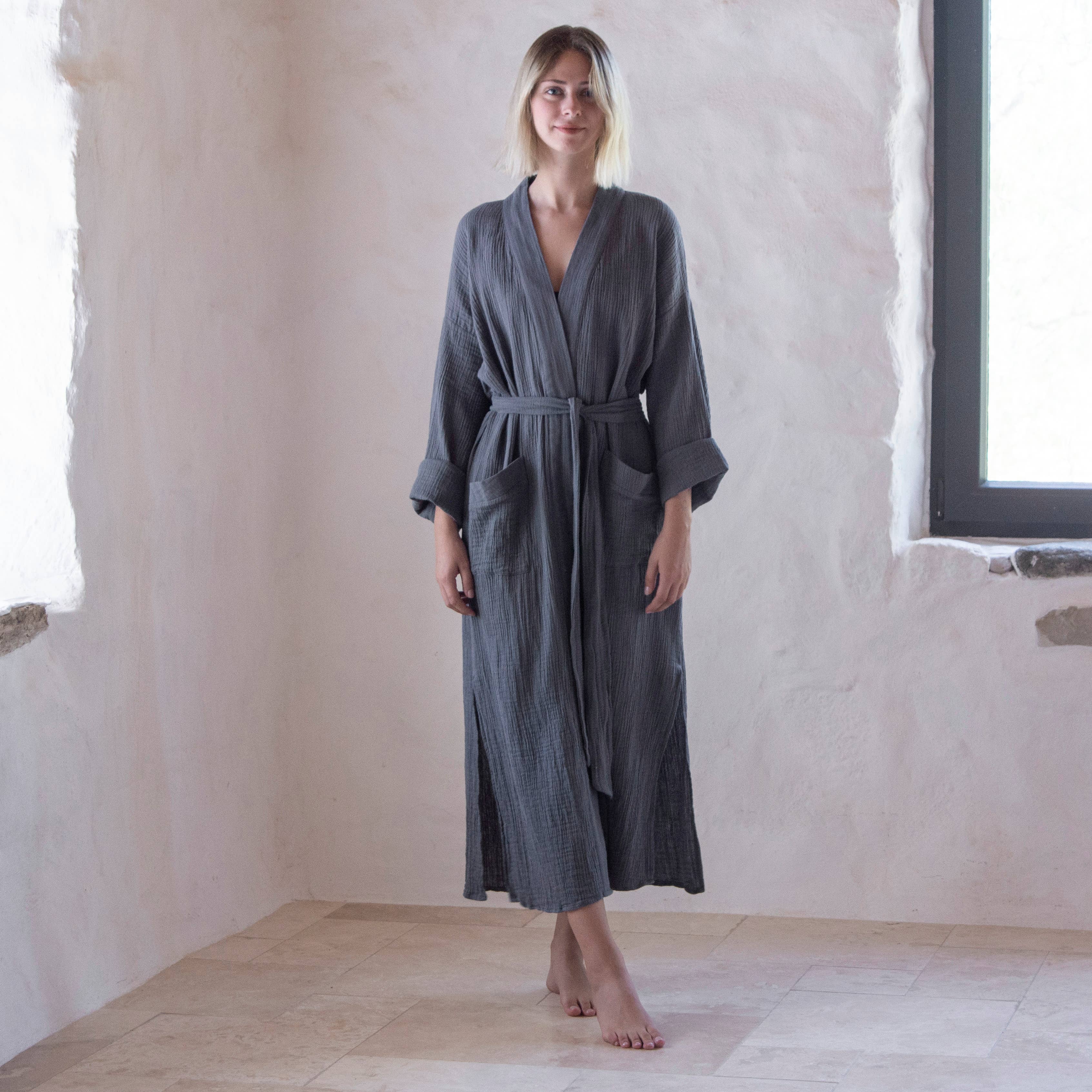 loom.ist - Wholesale Robe - Women's - Muslin double-layered cotton robe8