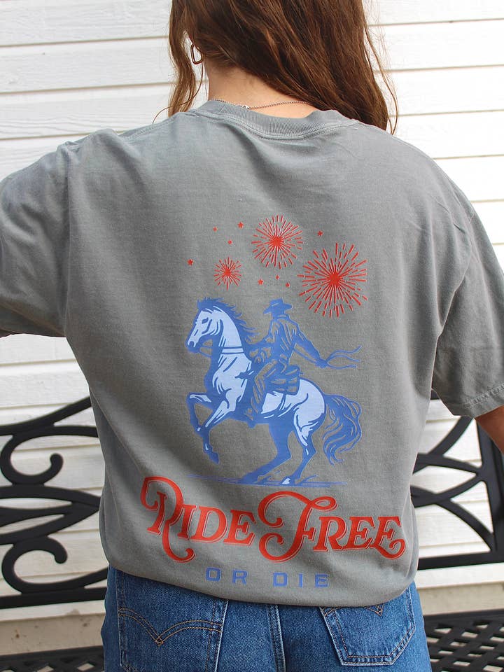 Spirit+Tribe - Wholesale T-Shirt (Graphic) - Women's - RIDE FREE OR DIE0