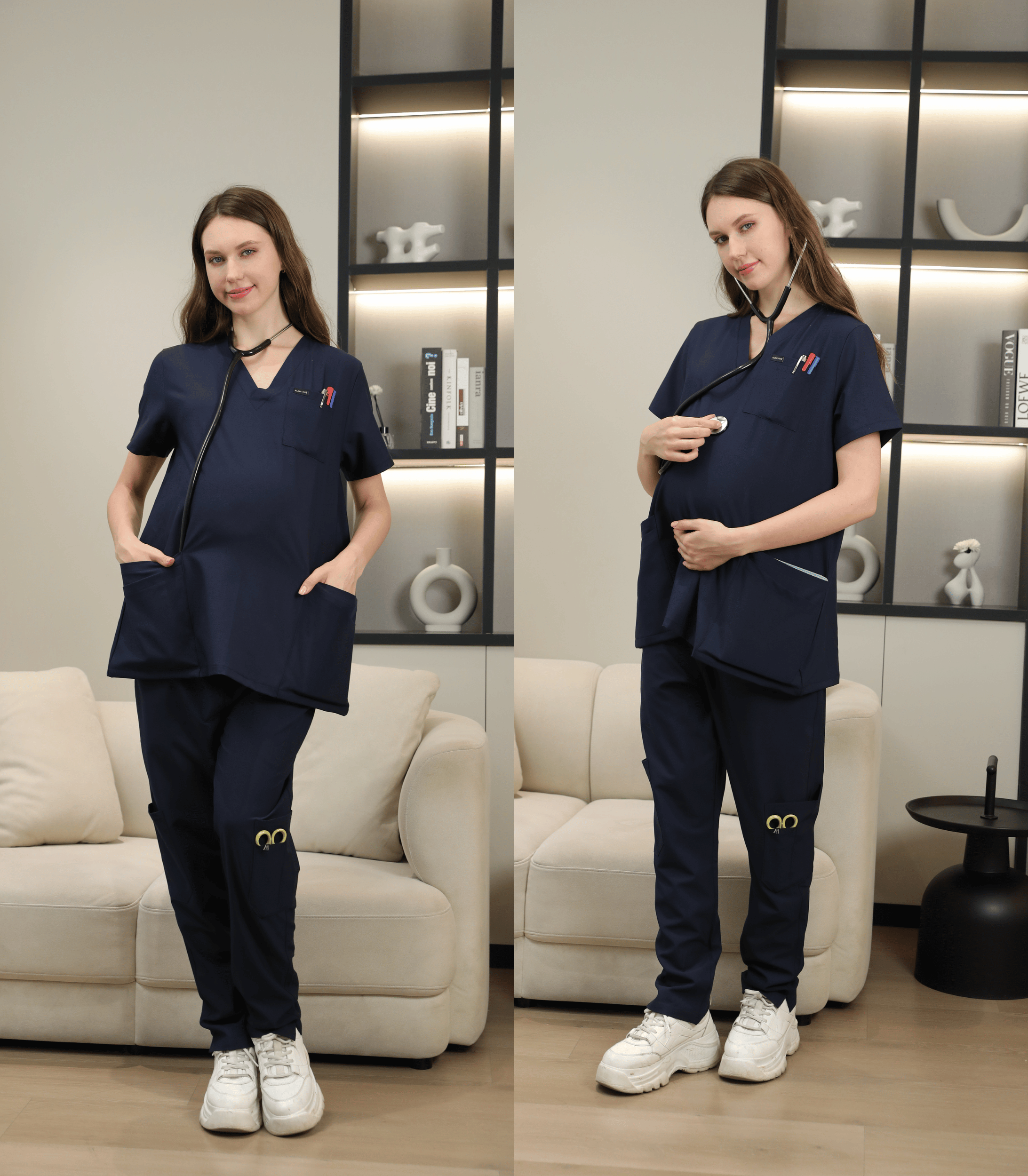 Alina Mae Maternity – Großhandel Medizinische Berufsbekleidung – Damen – Umstandshose Klassische Scrub-Hose14