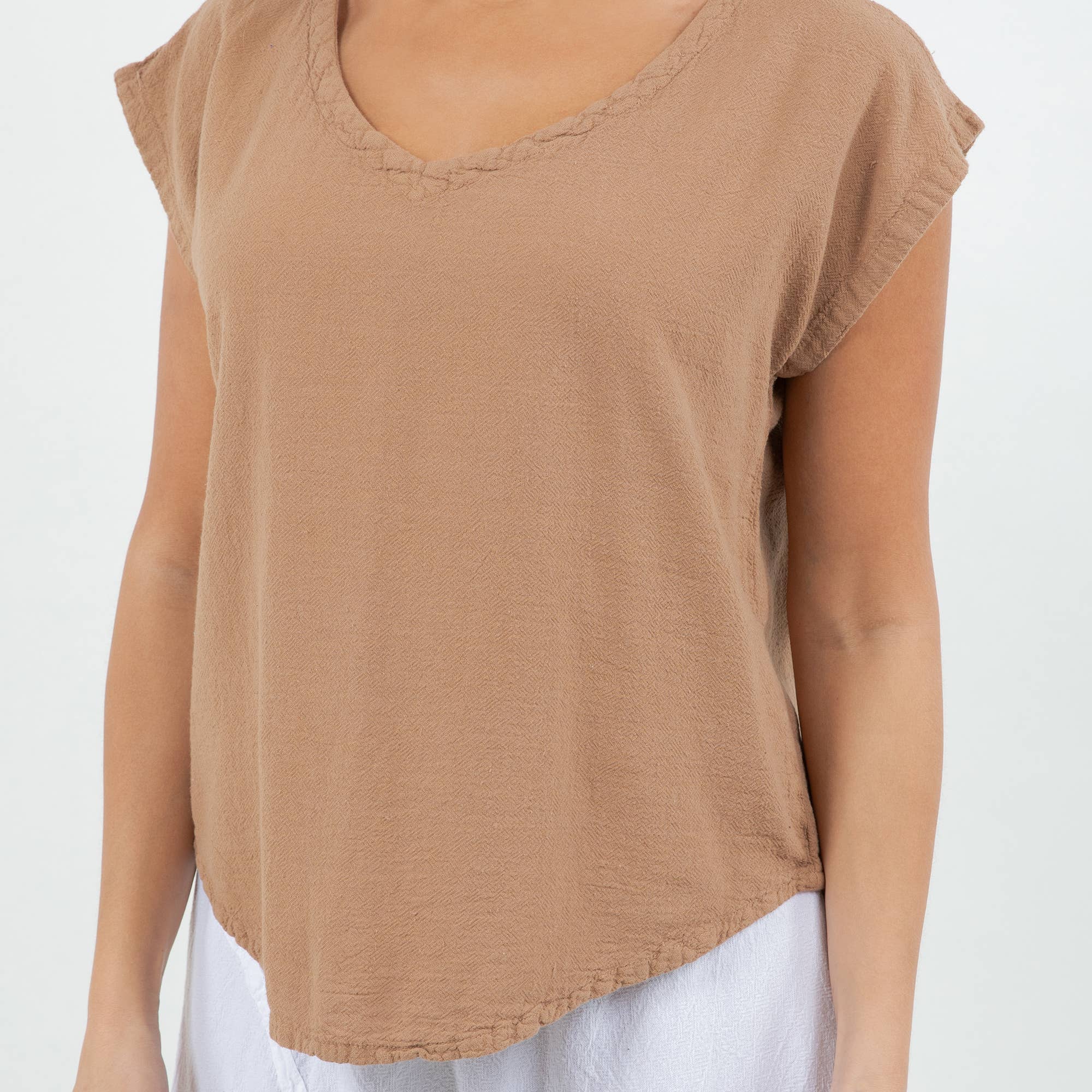 Cottonways – Großhandel Bluse – Damen – Meagan Top aus 100% — perfekte Mullgarmgarnitur aus Baumwolle2