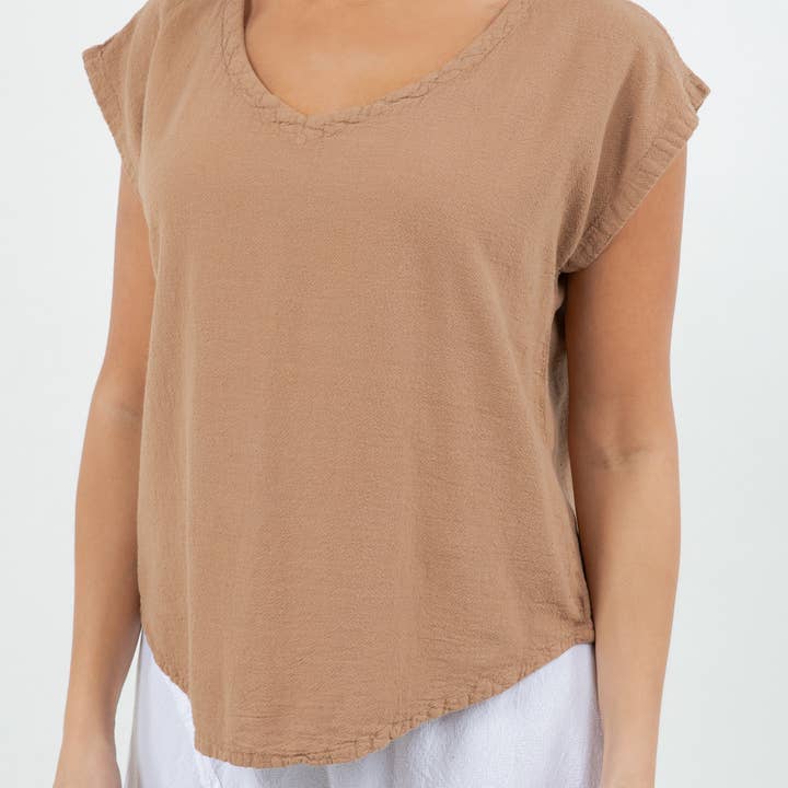 Cottonways – Großhandel Bluse – Damen – Meagan Top aus 100% — perfekte Mullgarmgarnitur aus Baumwolle2
