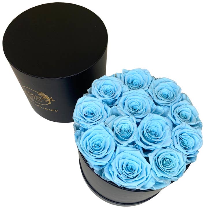 verona home and gift - Wholesale Dried/Pressed Flowers - 12 Real Preserved Roses that Last Forever In Round Box5