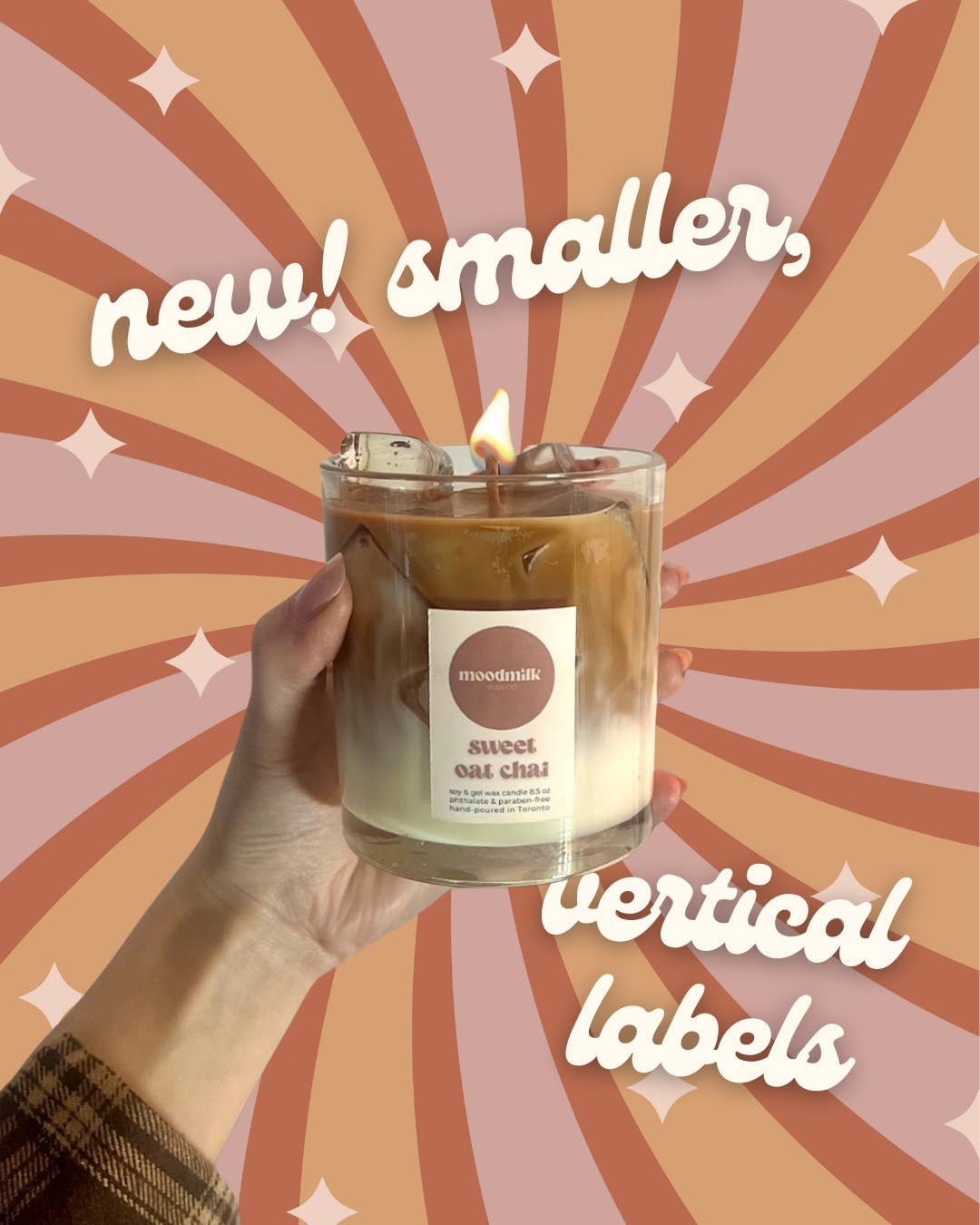 Moodmilk Wax Co. - Wholesale Jar/Filled Candle - Iced Oat Chai  Latte Candle - Nontoxic Vegan Soy Wax1