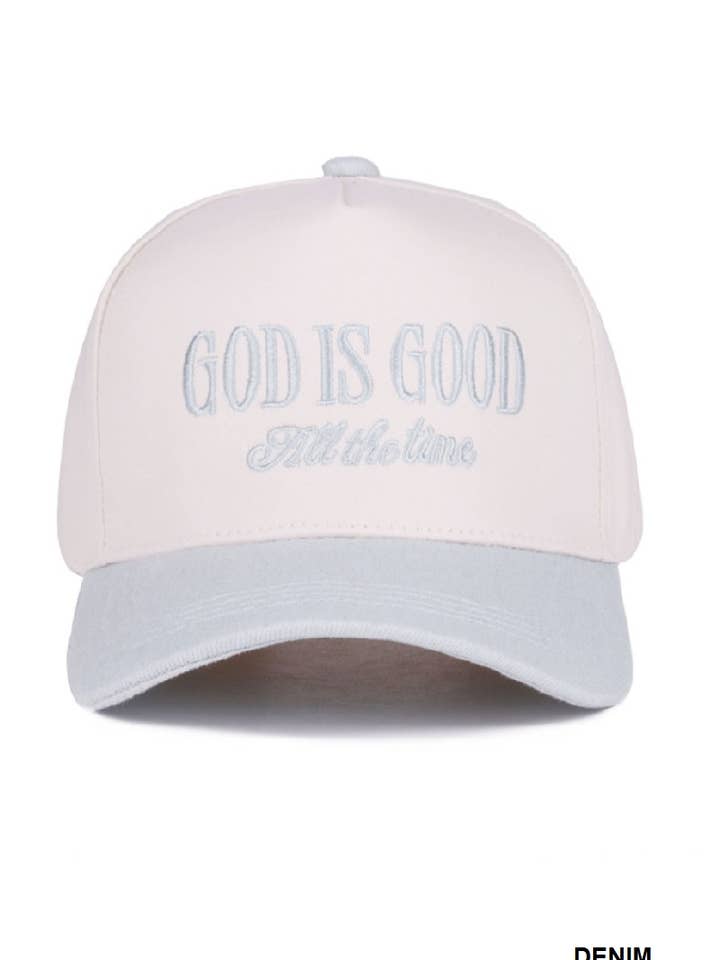 ,,_._ 0718 God Is Good All The Time Two Tone Cap SI-28124 for wholesale by 42POPS