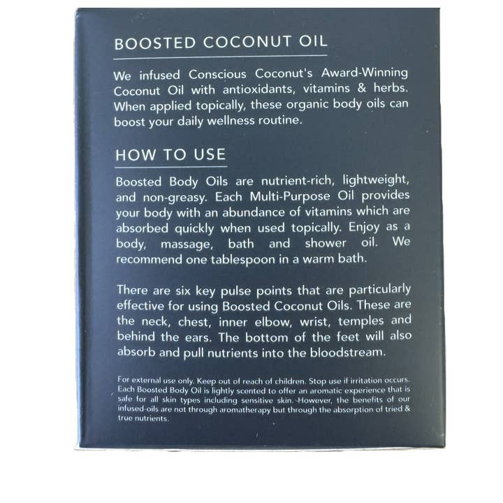 Conscious Coconut - Wholesale Bath/Body Oil - Boosted Body Oil Gift Set