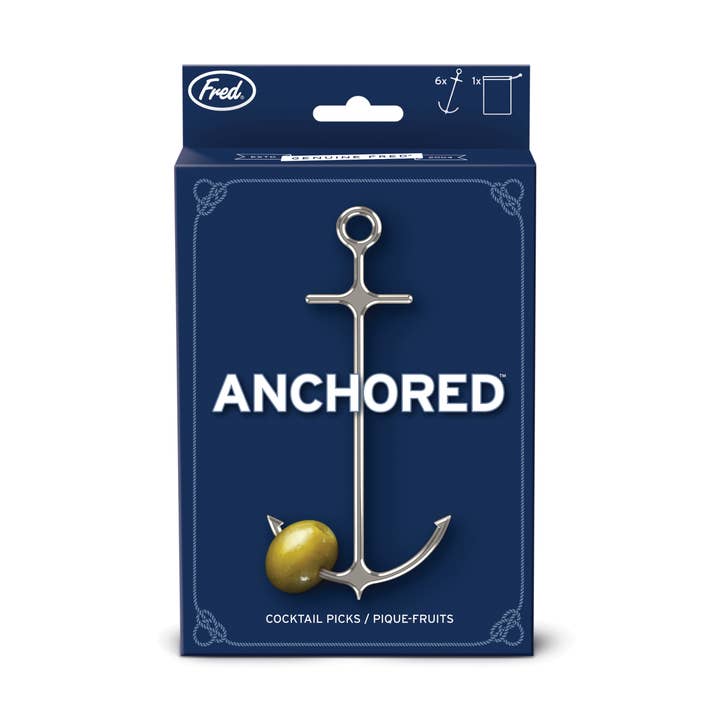 Fred & Friends - Wholesale Cocktail Pick - ANCHORED - Cocktail Picks - Set of 67