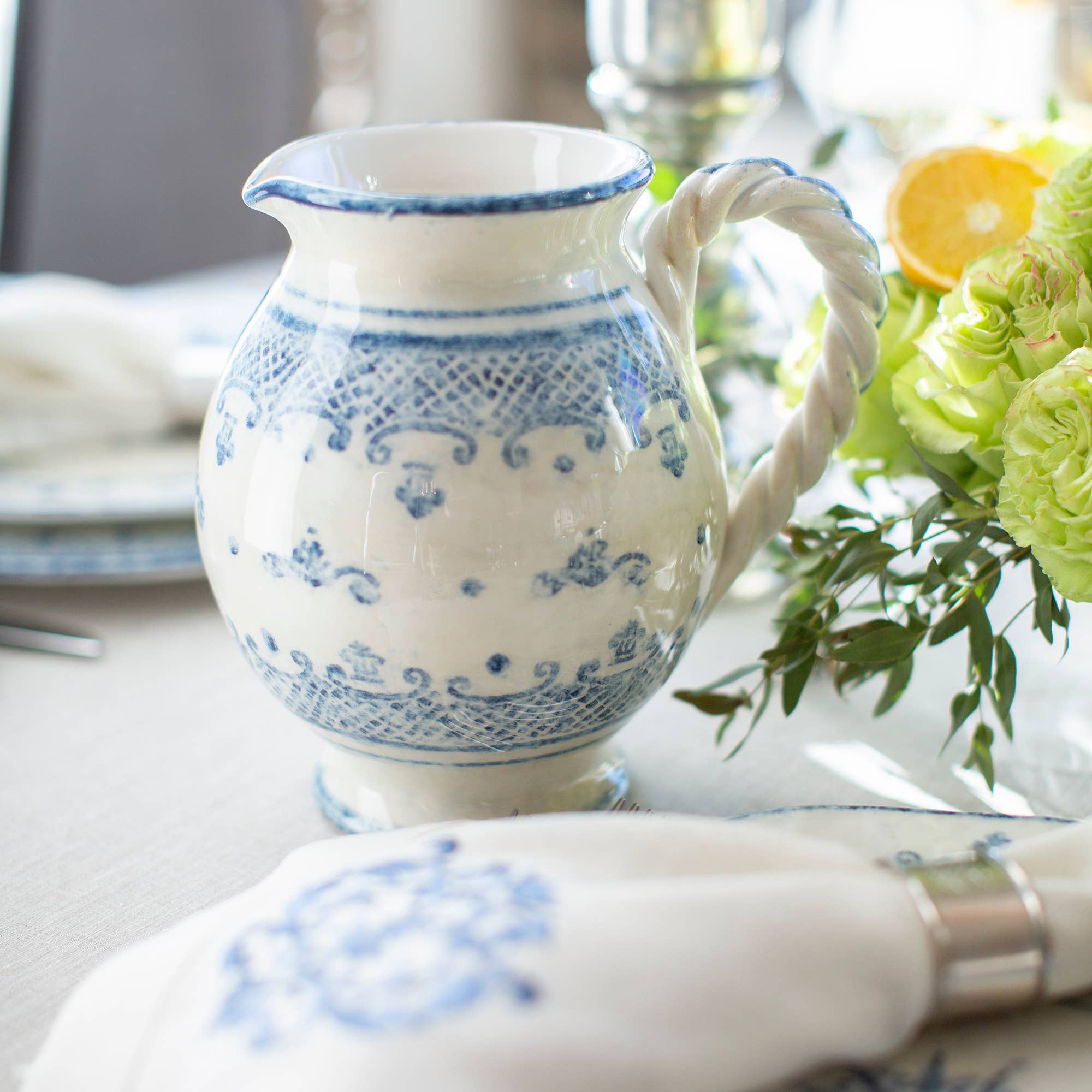 Blue Burano Small Pitcher for wholesale on Faire2