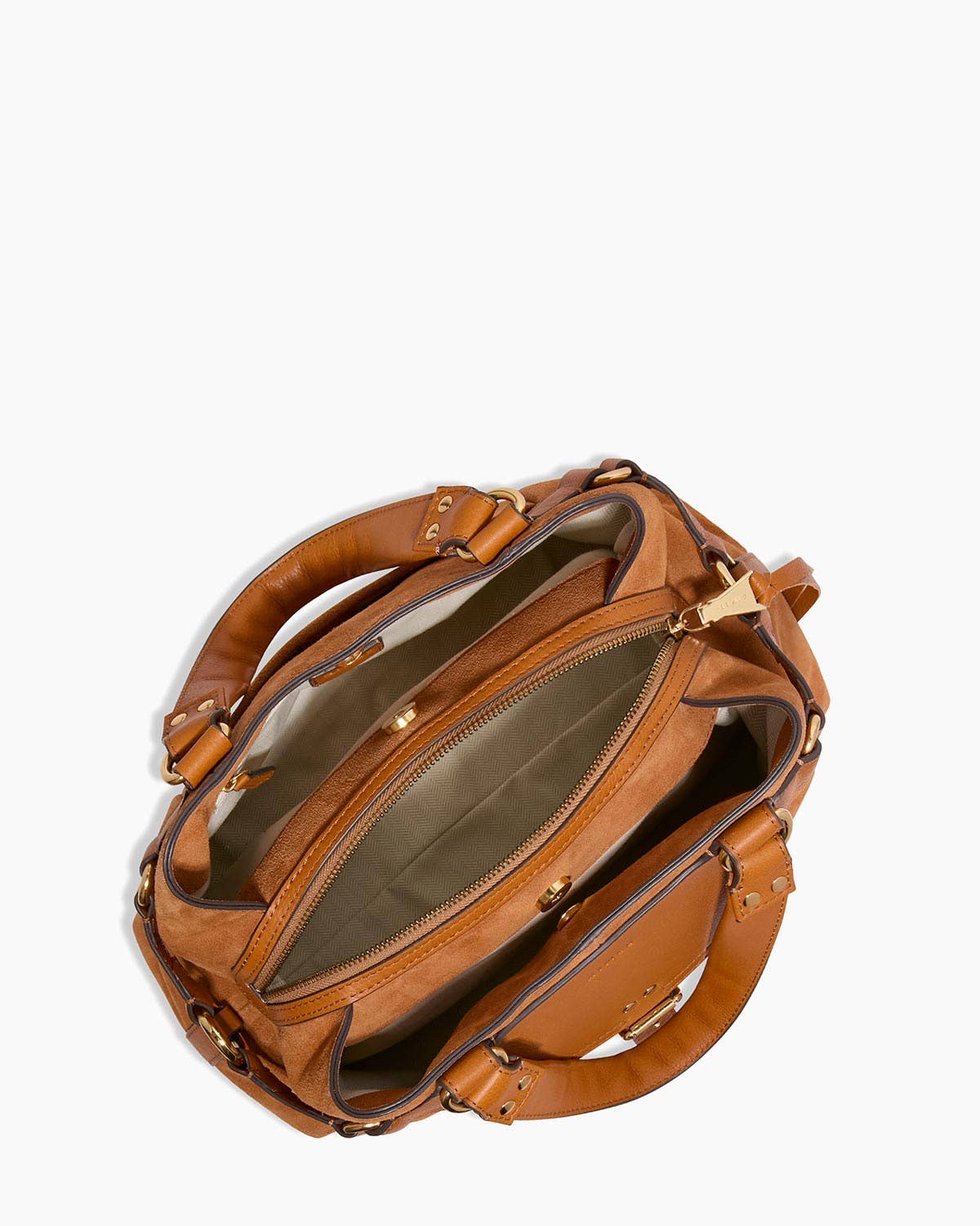 Suède Caramel Rustique Grand Sacoche Dash en vente sur Faire3