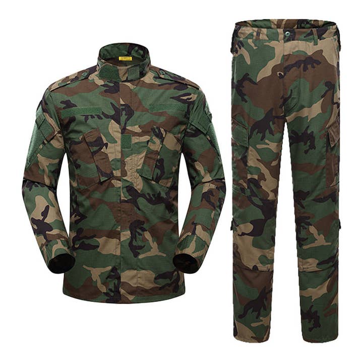 Ecovear - Wholesale Top & Pant Set (NOT Loungewear) - Men's - ACU Tactical Outdoor Camouflage Training Set10