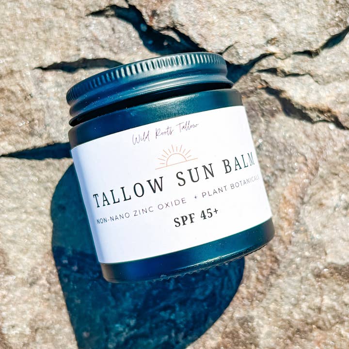 Wild Roots Tallow Co. - Wholesale Sunscreen - Tallow Sun Balm | Full Body Protection| Non-nano Zinc Oxide | Pure and Natural