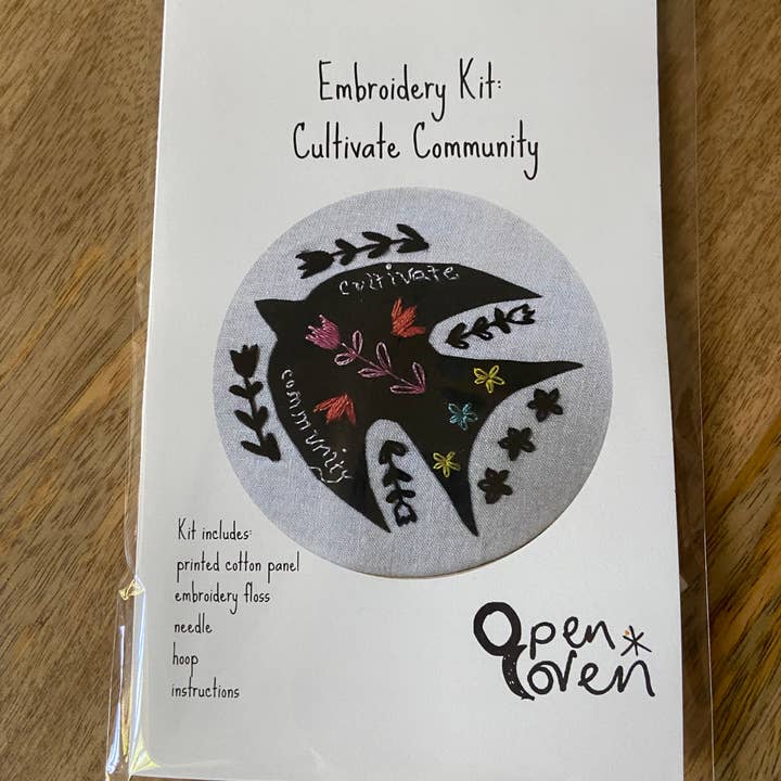 Open Coven - Wholesale Embroidery/Cross Stitch Supplies - Cultivate Community 4 Inch Embroidery Kit1