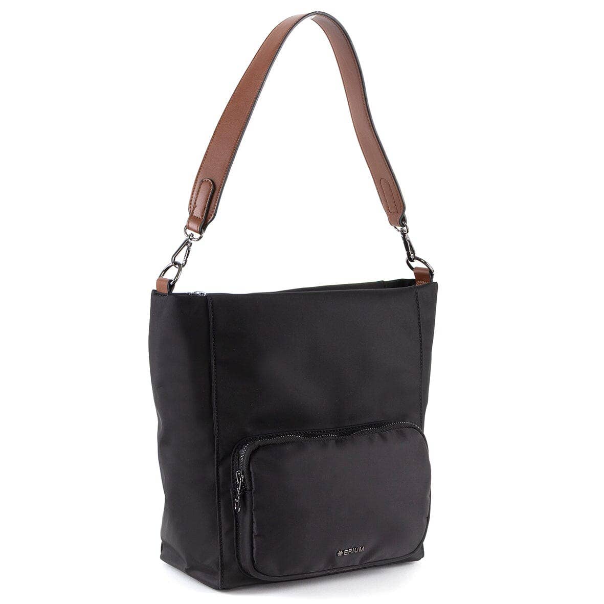 Black Erium Nylon Shoulder Bag for Women for wholesale on Faire0