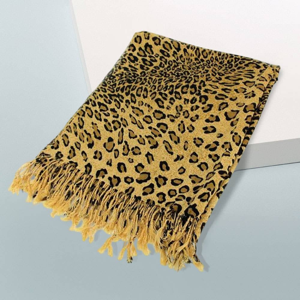 Sensibling Corp. - Wholesale Scarf - Women's - Leopard Print Pashmina Scarf Shawl16