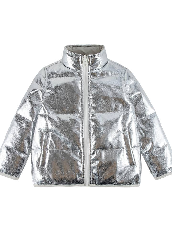 Jo Silver Metallic Down Jacket for wholesale by calonie