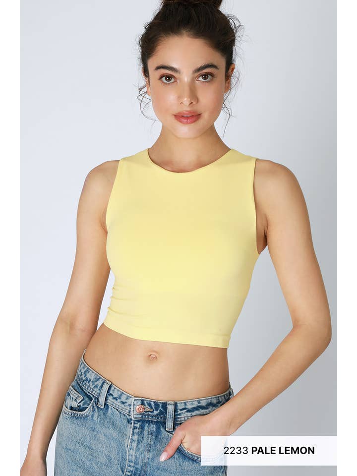 NIKIBIKI - Wholesale Knit Top - Women's - NS8370 - Clean Line Crew Neck Crop Top17