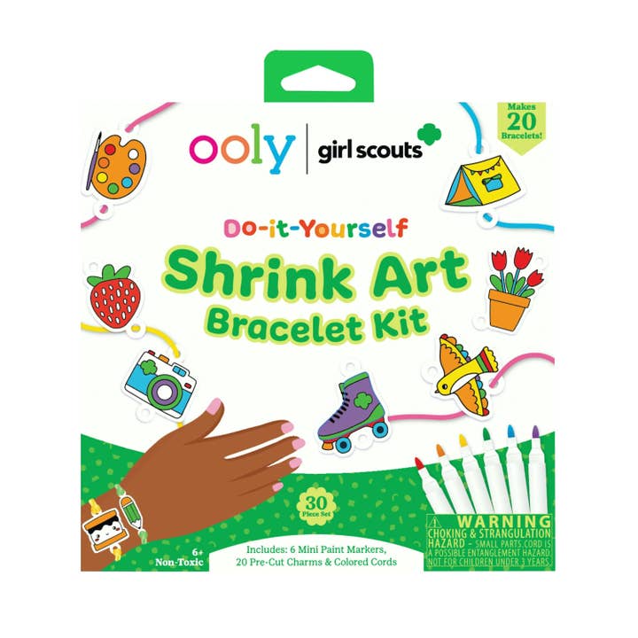 OOLY x Girl Scouts: Do-it-yourself Schrumpfkunst-Armbandset (30-teiliges Set) für den Großhandel von OOLY