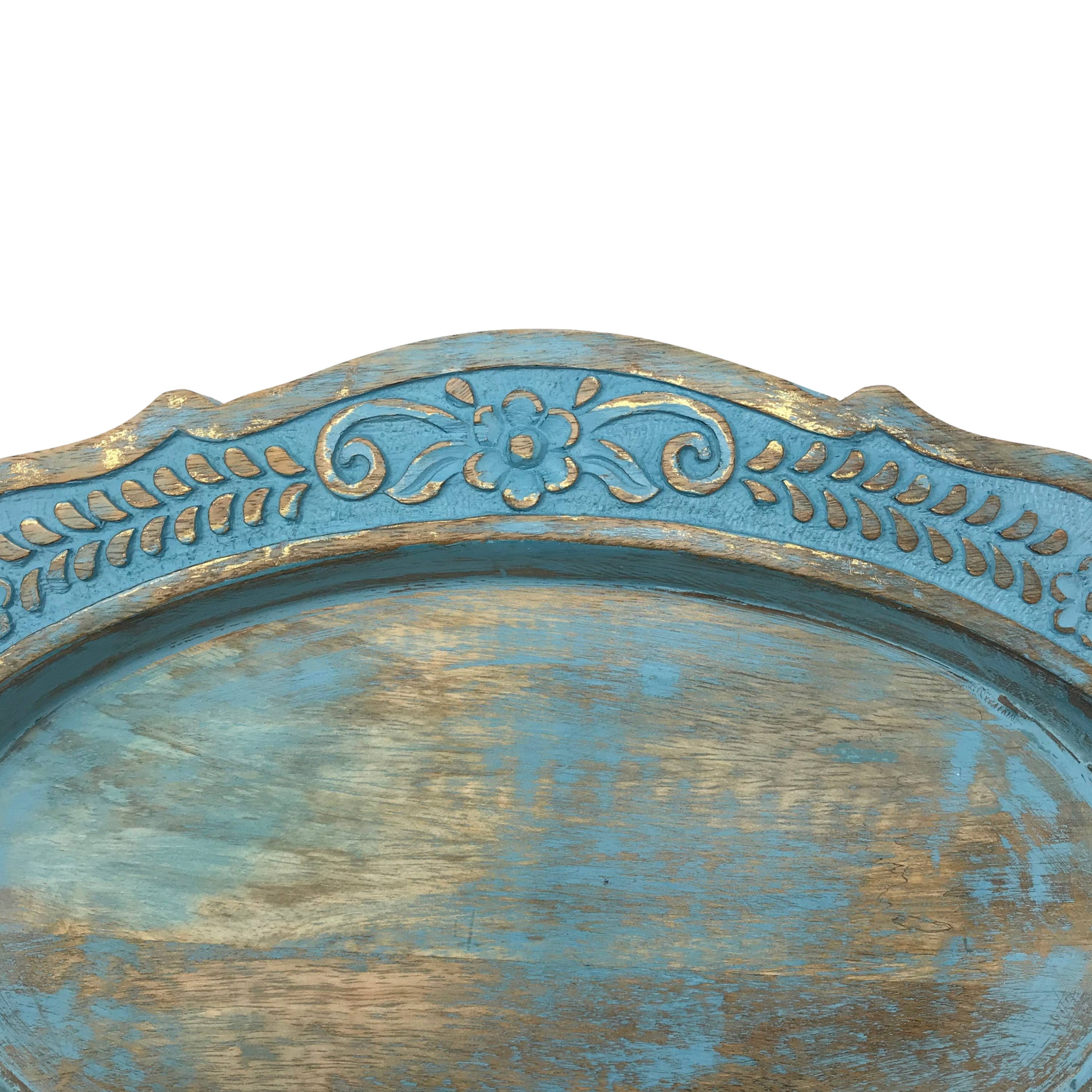 Wilco Home – Engroshandel Pyntebakke – Håndskåret massivt mangotræ Boutique-bakke10