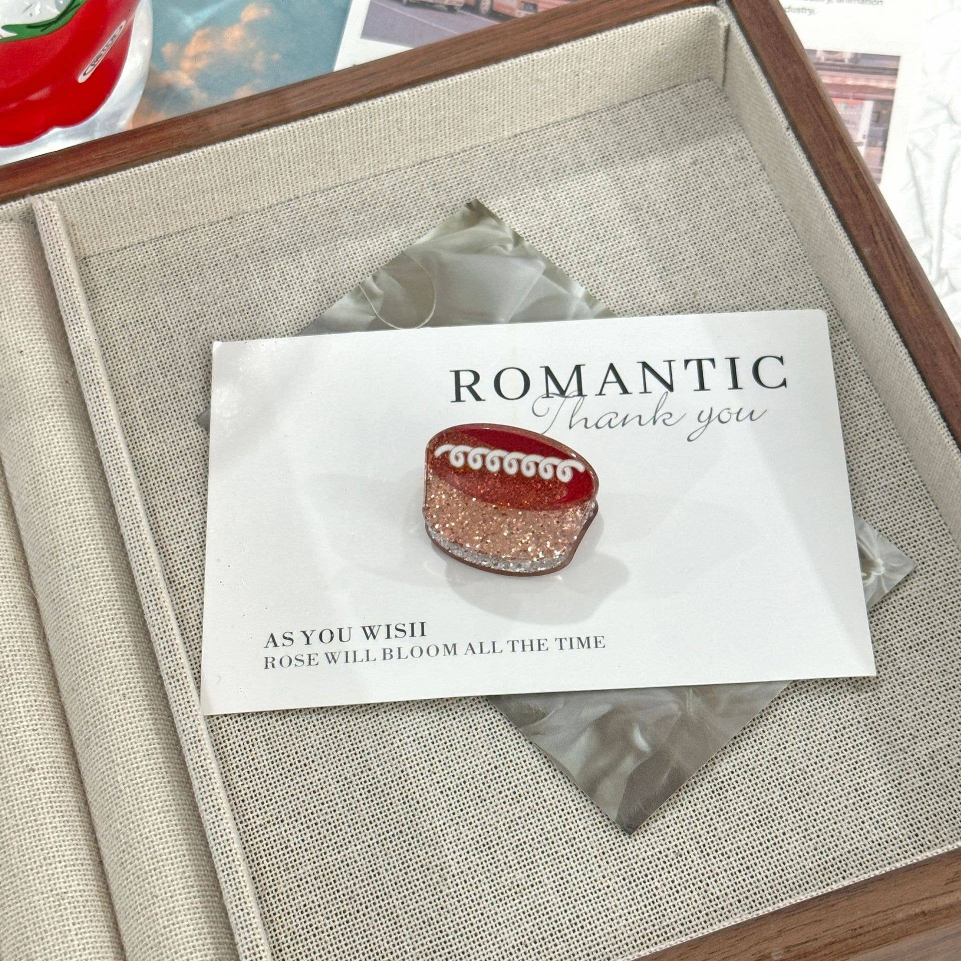 SoapElenGlen - Wholesale Hair Clip - Women's - Acrylic Glitter Baking Series Mini Hair Claw Clips2