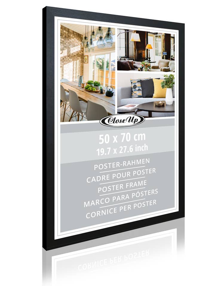 Plakatramme 50 x 70 cm træ dekoration sort for engroshandel hos Close Up GmbH