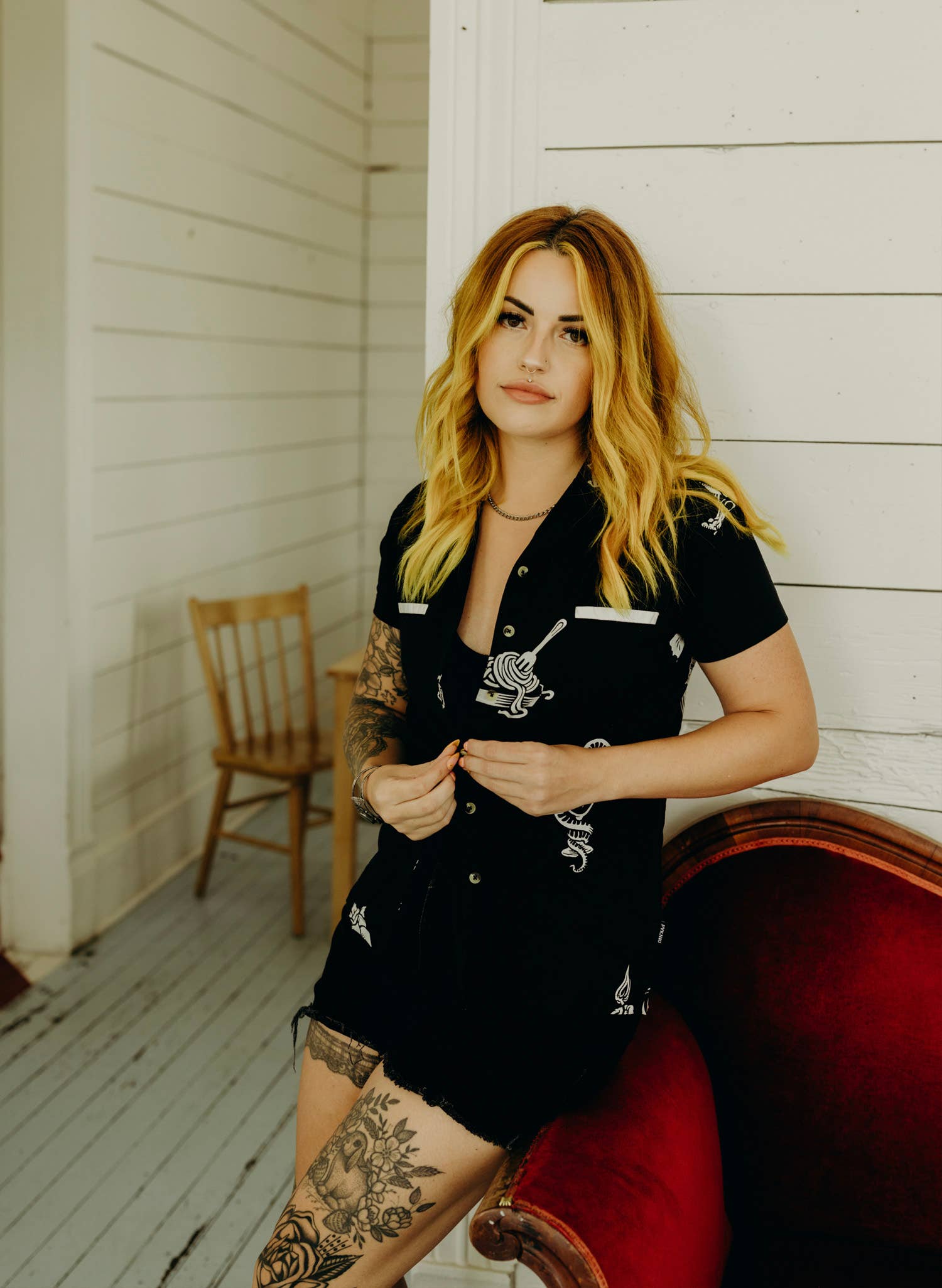 Pyknic - Wholesale Button Down Shirt - Unisex - Pasta La Vista Italian Food Casual Button Up Shirt Men Women3