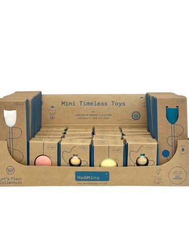 Mixed display 72 units: Mini YoYo, Mini Top, Mini Cup Ball for wholesale by Me&mine