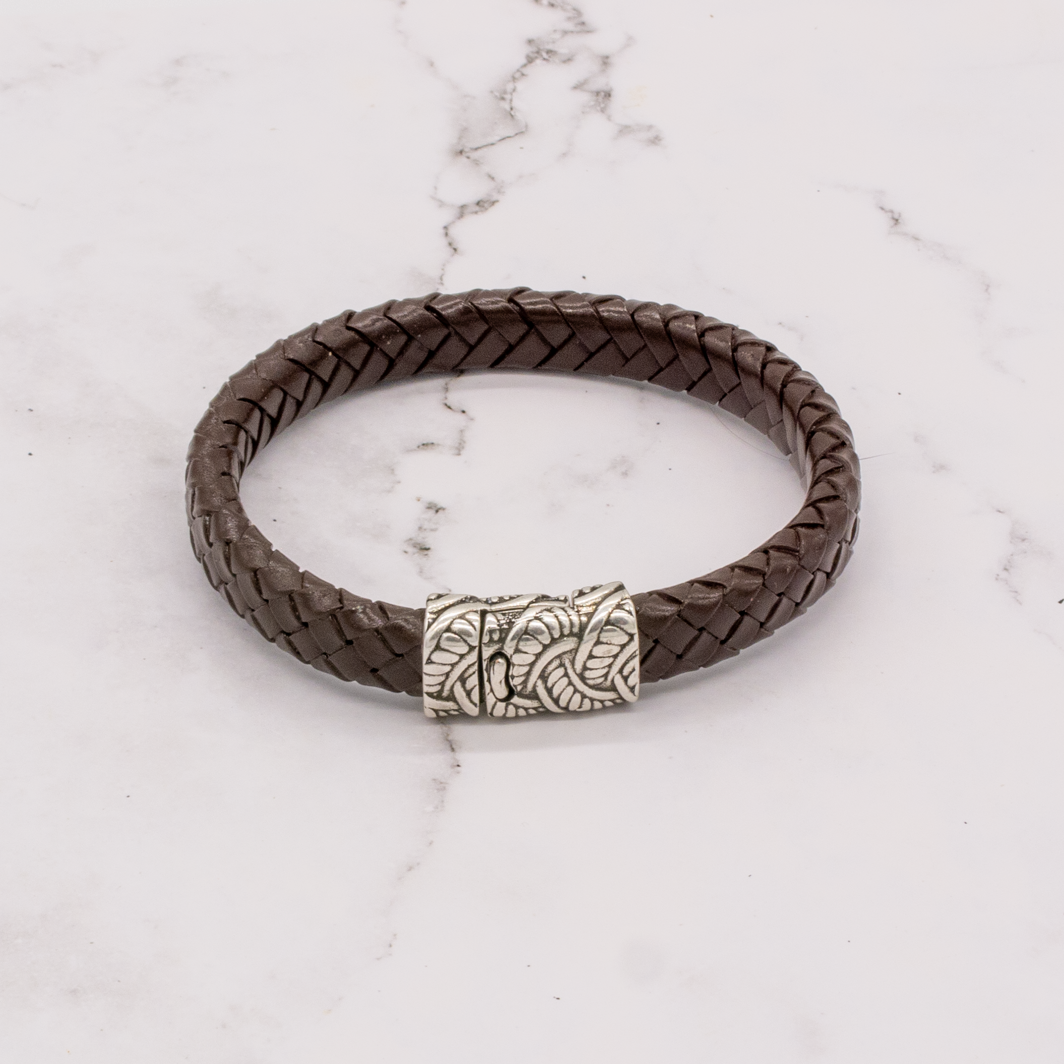 Arbor Trading Post - Wholesale Woven/Braided Bracelet - Leather Braided Bracelet with Magnetic Clasp (Choose from 3 Colors)7