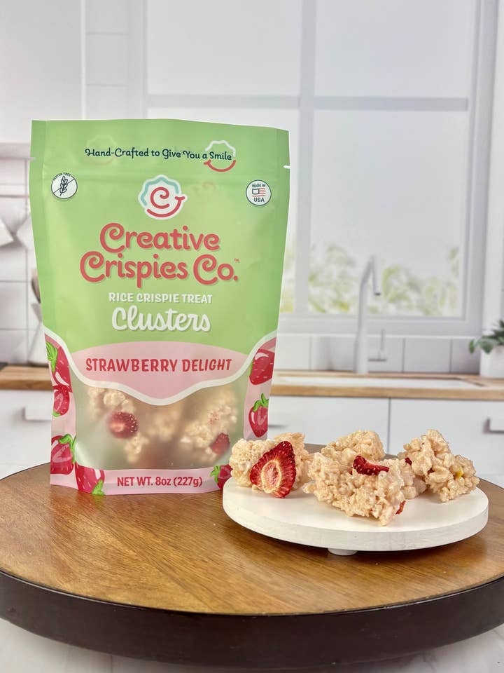 "Clusters" Strawberry Delight Crispie Mix - Case of 6 for wholesale by Creative Crispies Co.