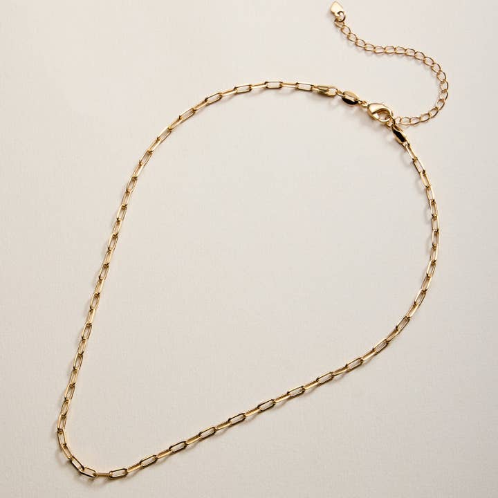 GD Gold Filled Paperclip Chain Necklace for wholesale on Faire3