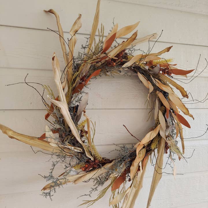 An Array of Wreaths, LLC - Wholesale Wreath - Country Grass and Wheat Fall Wreath1