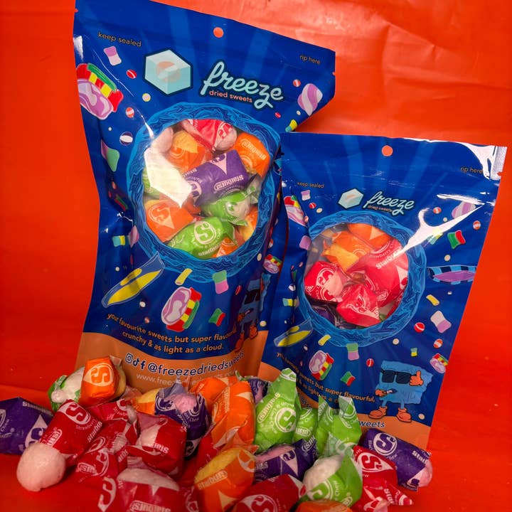 Freeze Dried Sweets - Wholesale Hard Candy - Original Fruity Square Chews - Freeze Dried Sweets - Vegan,