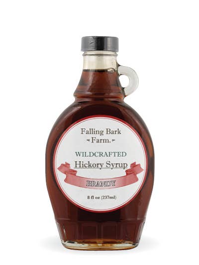 Brandy Infused Hickory Syrup - 8 Oz for wholesale by FALLING BARK FARM