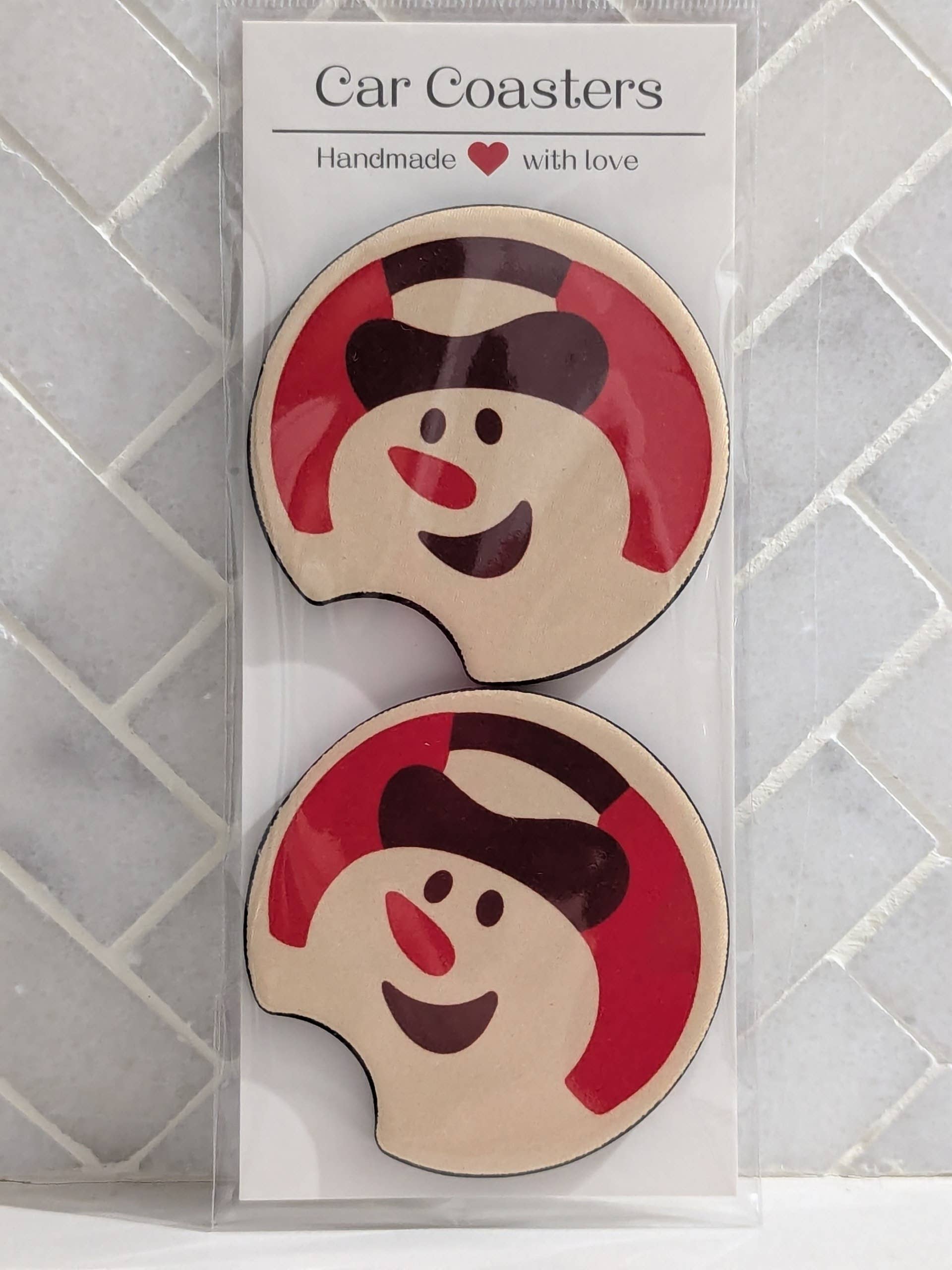 Sweet Bean Candle Collective - Wholesale Car Coaster - Women's - Christmas Sugar Cookie Car Coasters1