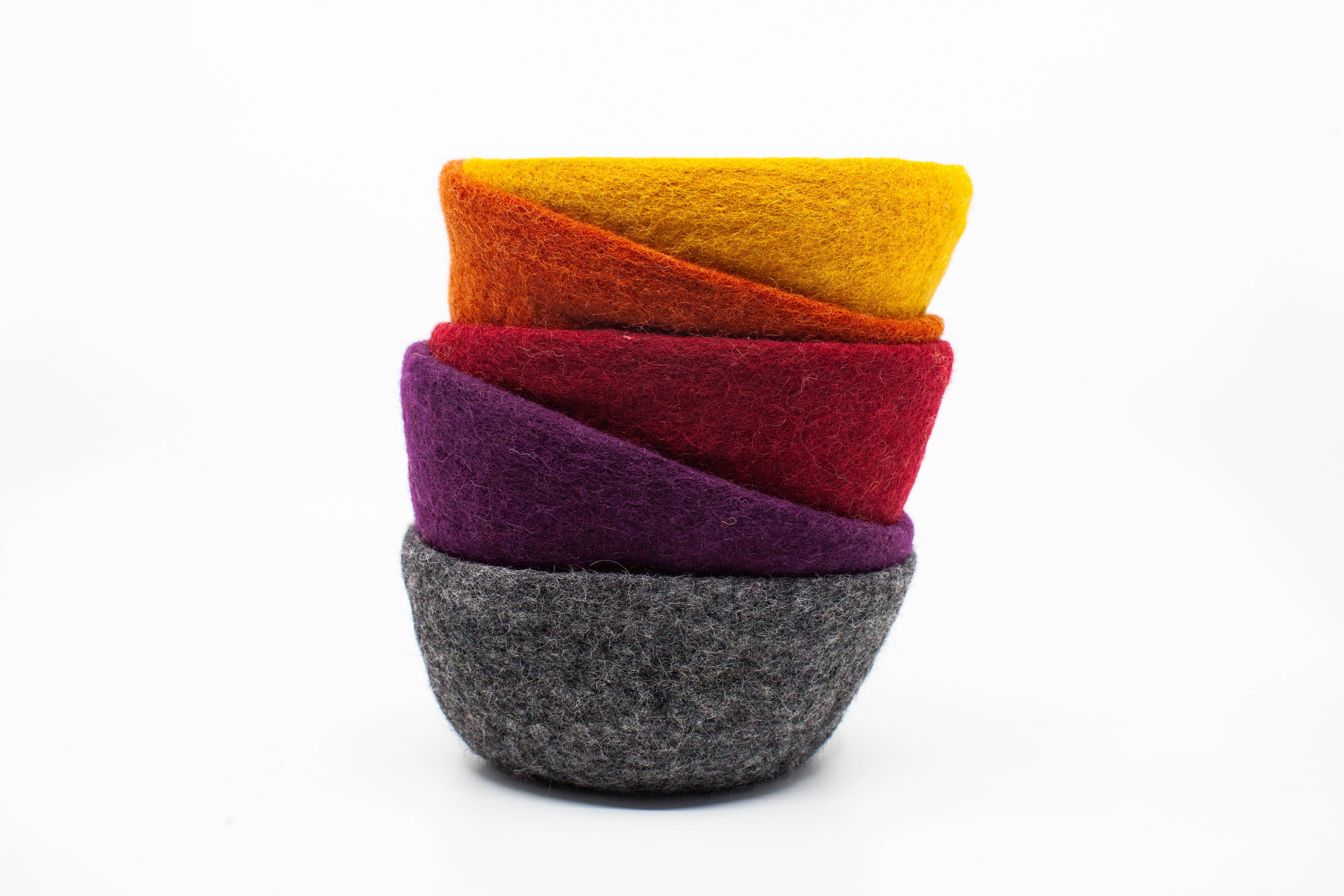 Fibres of Life - Wool & Felt - Wholesale Decorative Plate/Dish/Bowl - Felt Bowl - Small | Wool Felt Bowl | Catchall Felt Decor21