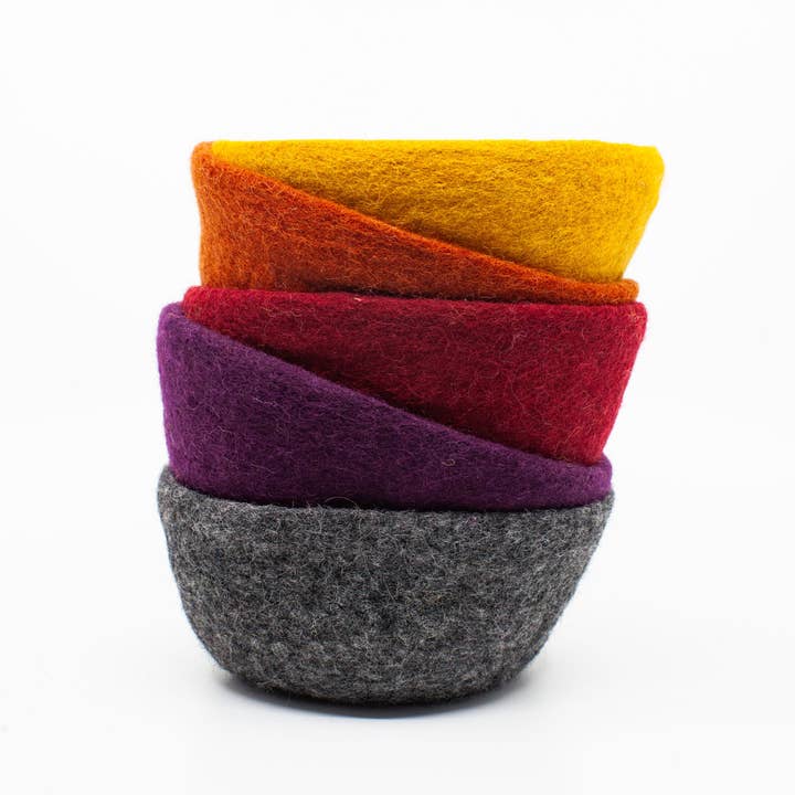 Fibres of Life - Wool & Felt - Wholesale Decorative Plate/Dish/Bowl - Felt Bowl - Small | Wool Felt Bowl | Catchall Felt Decor21